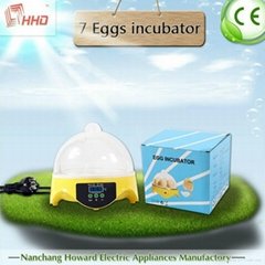 Good price family type 7 eggs mini incubator egg  YZ9-7