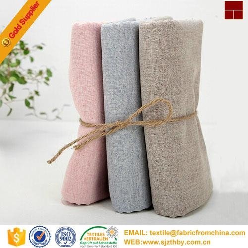 China cotton linen fabric for clothing dress 3