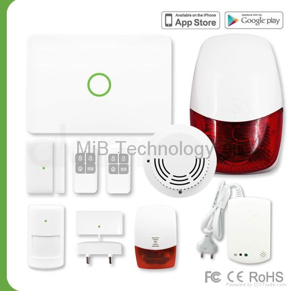 (B2B)Elderly-care gsm sms alarm system with cigarette smoke detector S1/868MHz/G 4