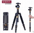 Q666C carbon fiber portable  tripod ,with panoramic ball head  1