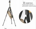 Q666C carbon fiber portable  tripod ,with panoramic ball head  4