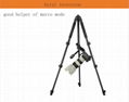 portable aluminum camera tripod,with double handle head 