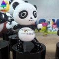 卡通熊貓玻璃鋼雕塑 4