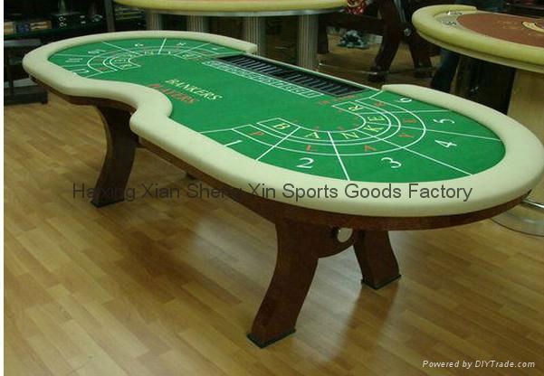 10ft solid wood baccarat table