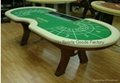 10ft solid wood baccarat table