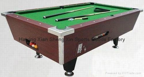 7ft coin operated pool table