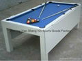 7ft pool table with dining top 1