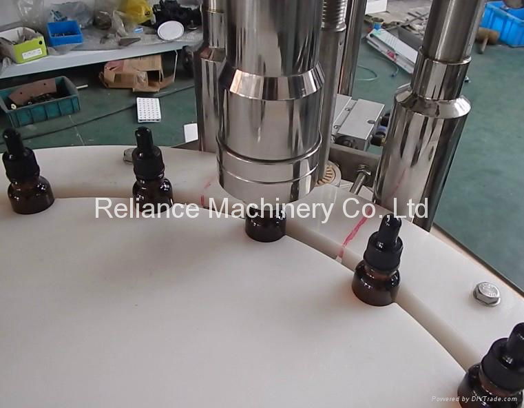 1 Oz amber glass dropper bottle filling labeling machine for e-liquid oil 4