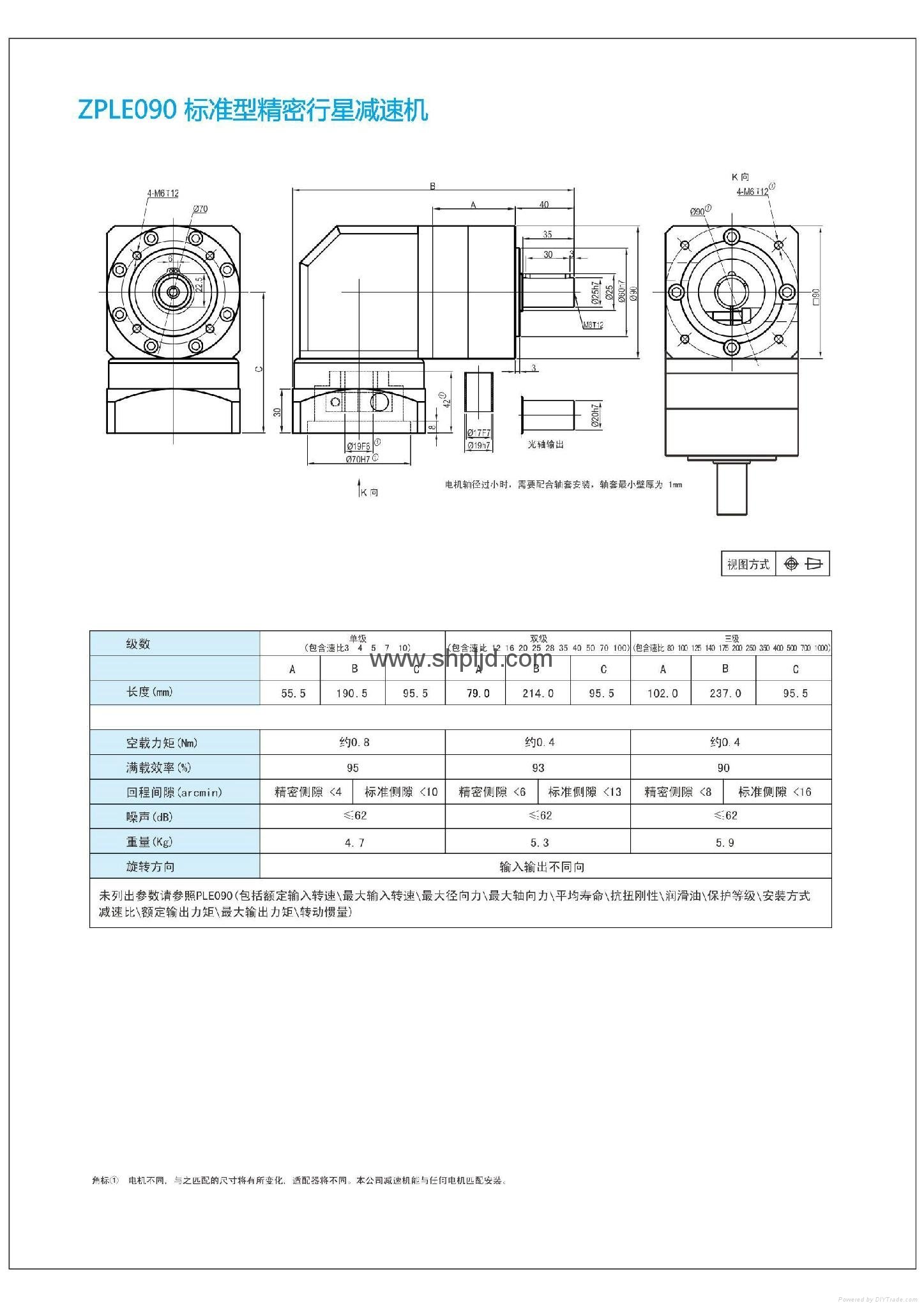 ZPLE right angle precsion planetary gearbox for servo stepper motor