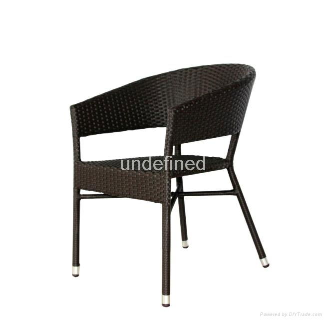 Outdoor rattan wicker furniture starbuck coffee folding chair 3