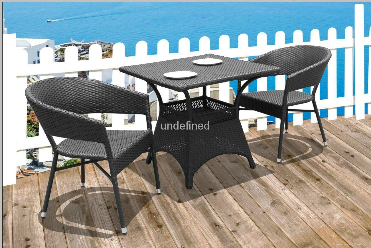 Outdoor rattan wicker furniture starbuck coffee folding chair