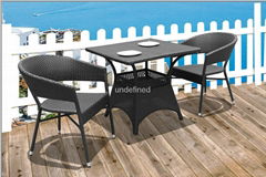 Outdoor rattan wicker furniture starbuck coffee folding chair