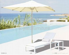 Hotel Outdoor  Beach Swimming Pool Furniture Textilenen Beach Chair Sun Lounger