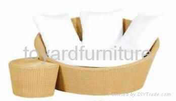 Outdoor Hotel Furniture Rattan Wicker Beach Sun Lounger 5