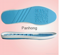 Bendable non-slip rubber outer sole