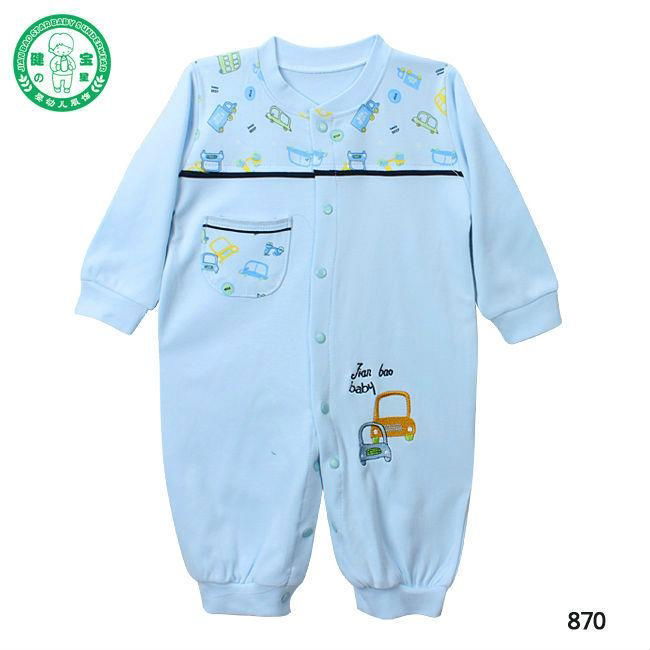 Newborn 100% cotton long sleeve baby romper suits baby boy onesie