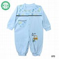 Newborn 100% cotton long sleeve baby romper suits baby boy onesie 1