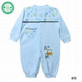 Newborn 100% cotton long sleeve baby romper suits baby boy onesie