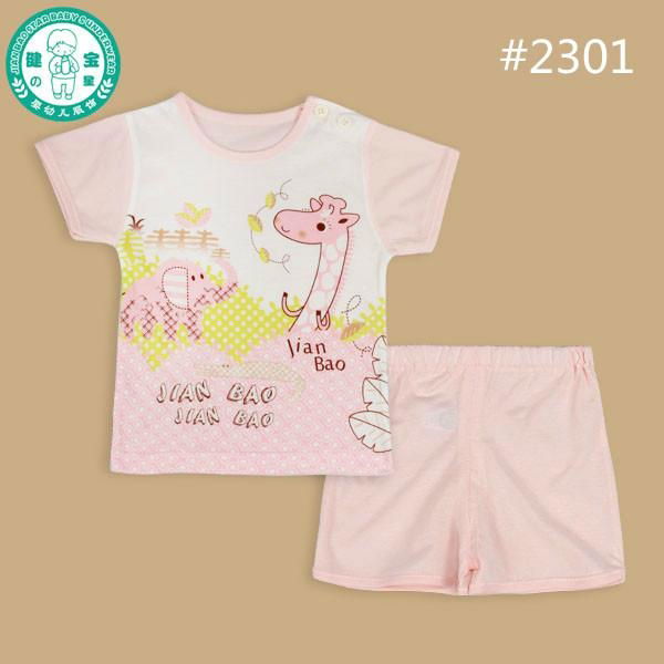 cartoon design short sleeve baby T-shirt wholesale 2