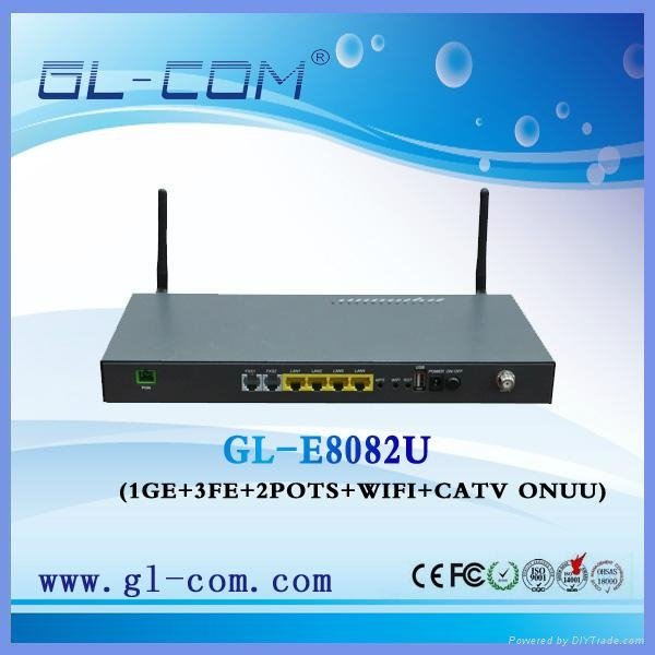 1GE +3FE Network Fiber equipment Networking WIFI CATV ONU