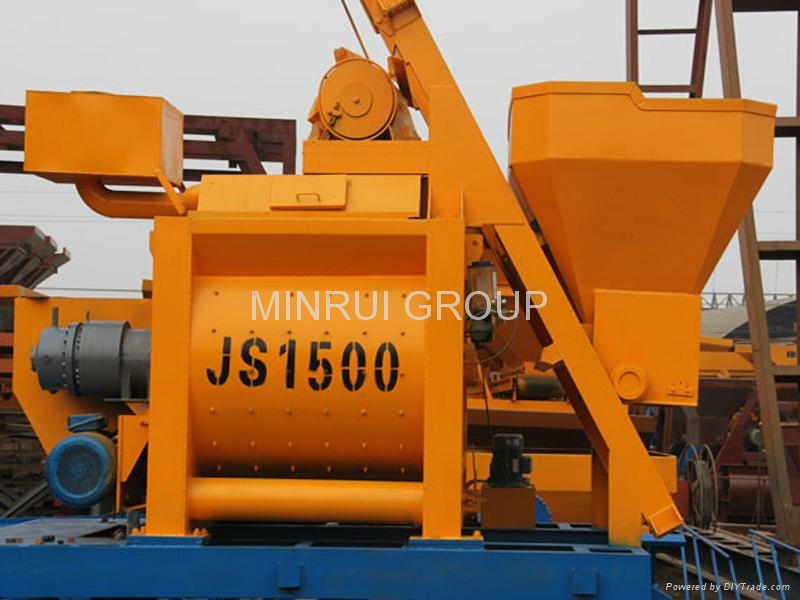 JS1500 Compulsory Concrete Mixer Minrui (China Manufacturer