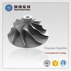Titanium impeller turbine casting factory