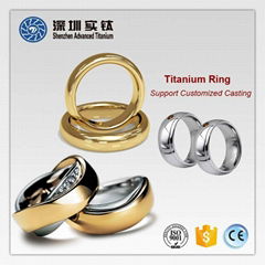 Titanium rings jewelry casting factory