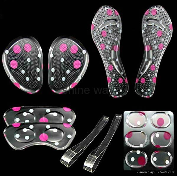 Latex foam insole for lady shoes 3/4 length insole 4