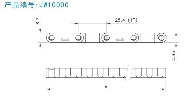 conveyor 1000 Flat-top chain 4