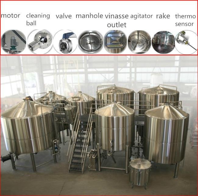 Conical 5bbl beer brewing brewery equipment made in china 2