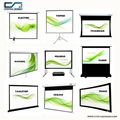 100 inch HDTV format HD material motorized projector screens 3