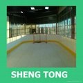 China supplier shengtong provide PE board ice rink barrier for sports arena syst