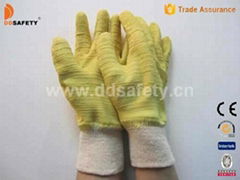 Cotton with yellow latex glove-DCL410