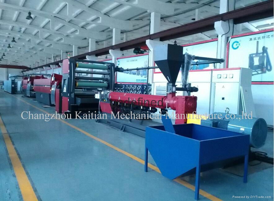 Flat/Round yarn Extruding line for woven bag 3