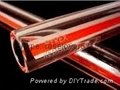 Red line tubular glass tube
