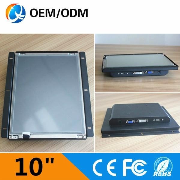 10 inch AV/HDMI/VGA/USB Mini Open Frame LCD Monitor 4