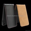 good quality top grain real leather for iphone 6 case 5
