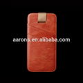 pouch top grain leather cell phone pouch for iphone 6 4.7inch 1