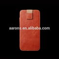 pouch top grain leather cell phone pouch for iphone 6 4.7inch 3