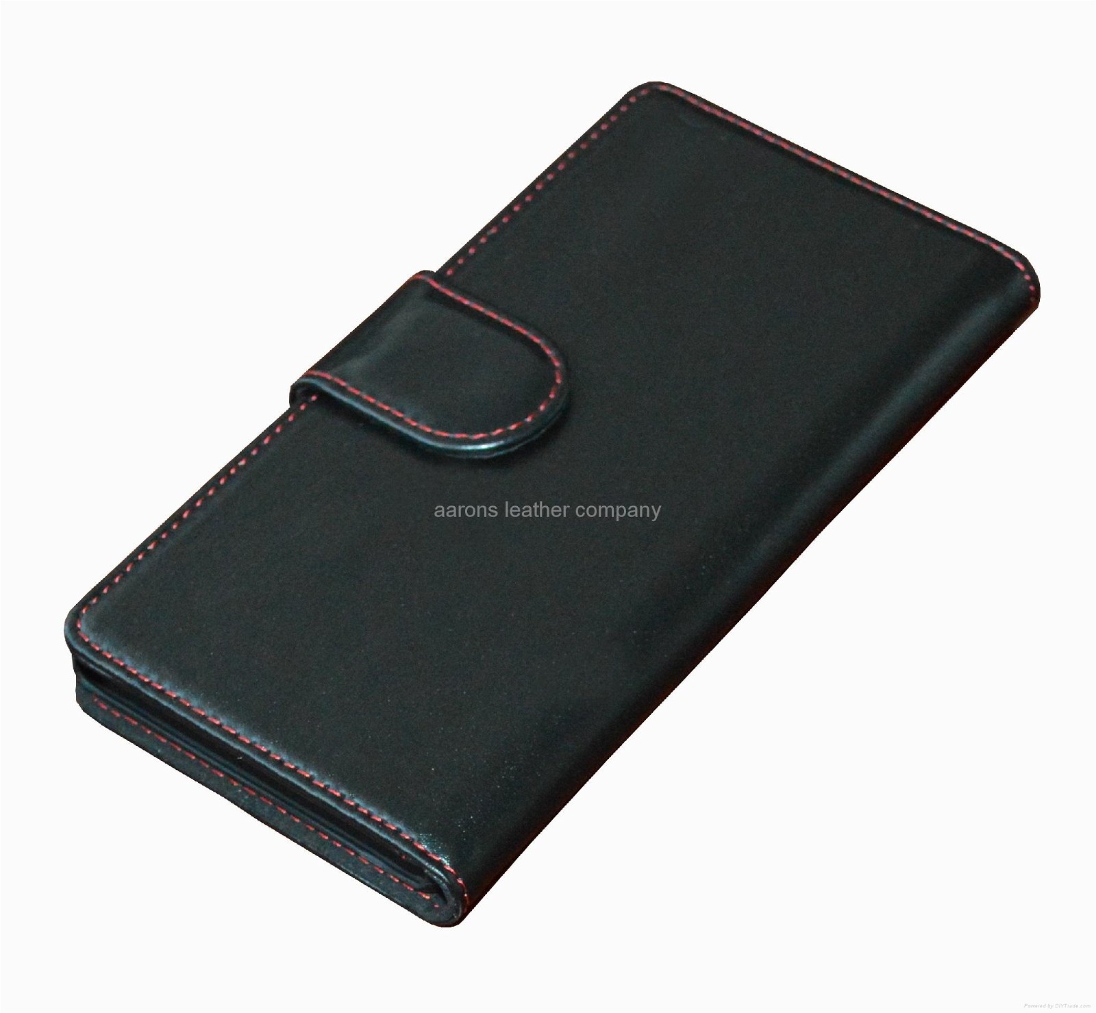 top grain cowhide genuine leather wallet phone case for sony xperia z3