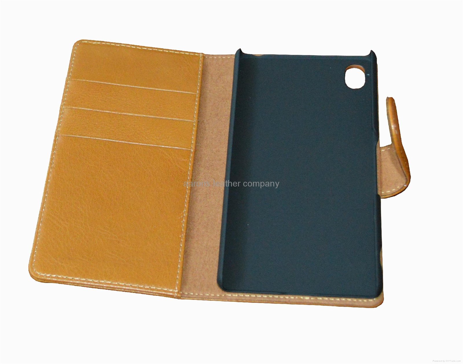 top grain cowhide genuine leather wallet phone case for sony xperia z3 2