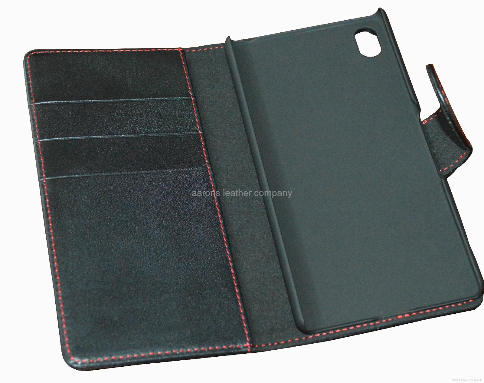 top grain cowhide genuine leather wallet phone case for sony xperia z3 5