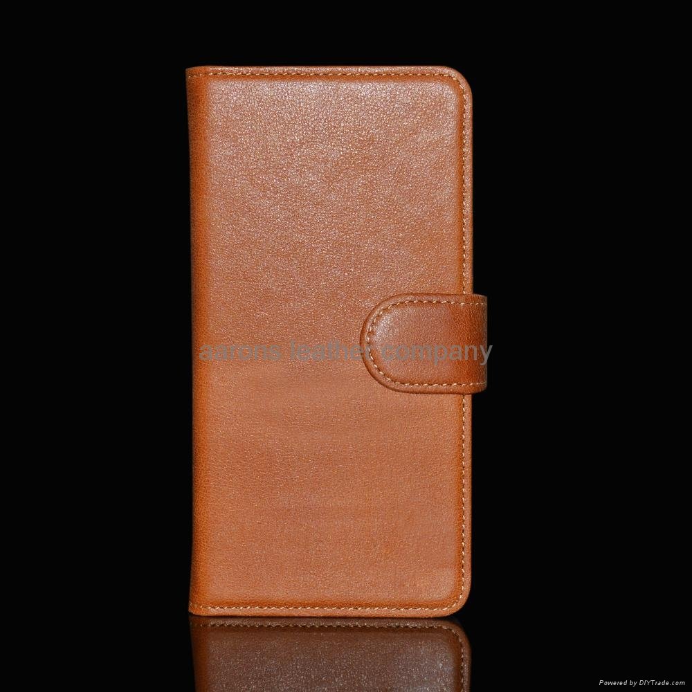 real cow leather wallet case for s6 edge 4