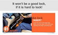 security parking car pedal lock