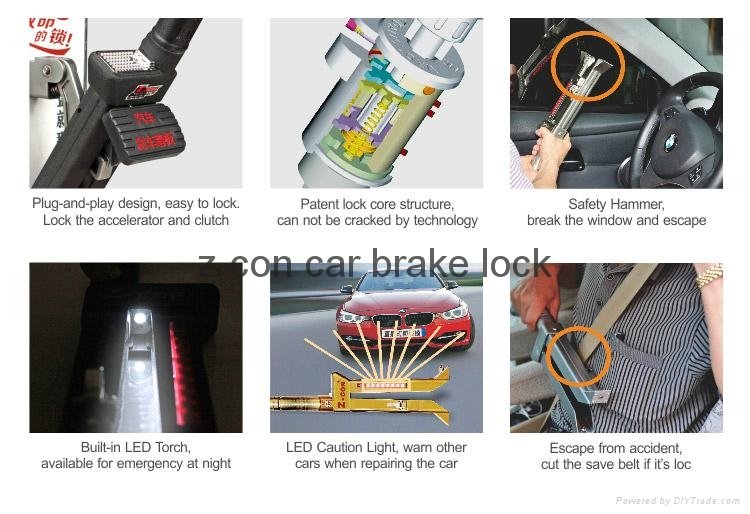 auto car anti-theft lock device  3