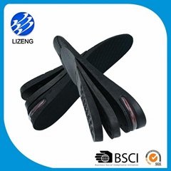 3 layers pu shoe lift insoles air cushion insoles height increase shoe insole