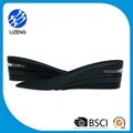 3 layers pu shoe lift insoles air cushion insoles height increase shoe insole 3
