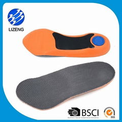 PU orthopedic insole for flat feet 