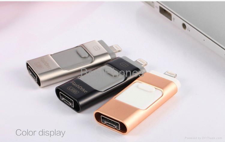 new product 2016 8GB 16GB 32GB 64GB 128GB OTG flash drive for iphone and android 2