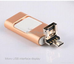 new product 2016 8GB 16GB 32GB 64GB 128GB OTG flash drive for iphone and android